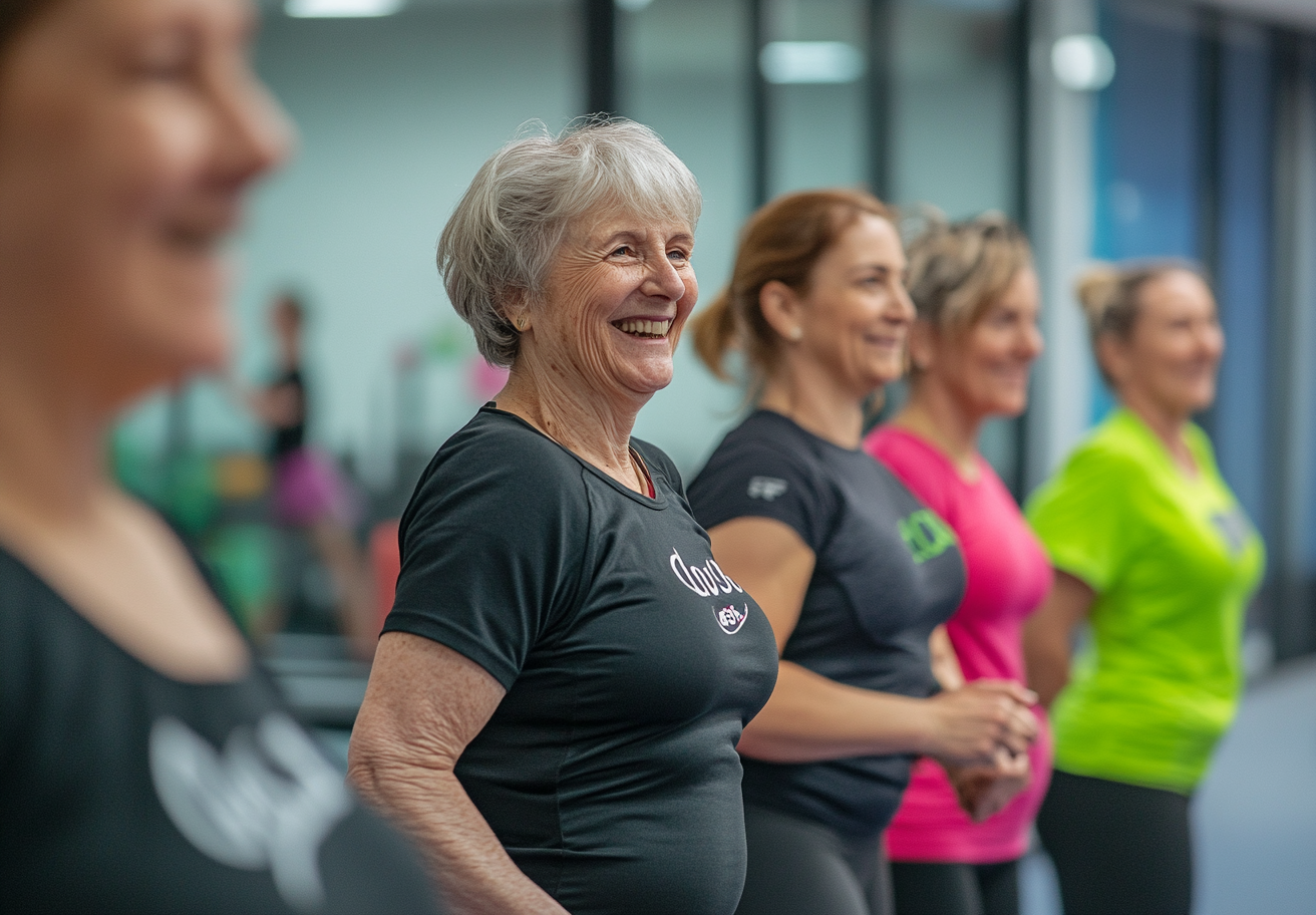 Люди різного віку займаються фітнесом